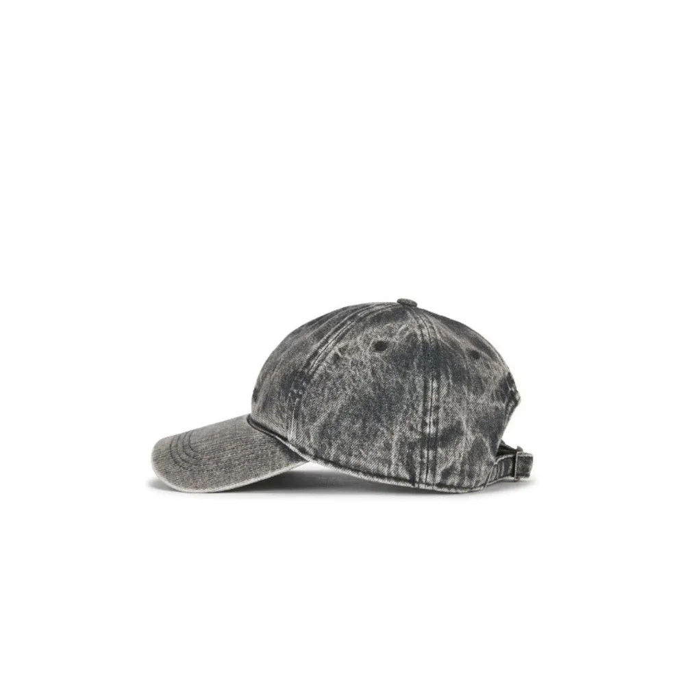 NWT Anine Bing Jeremy Baseball Cap Oyster Grey Acid Wash Cotton Hat OS